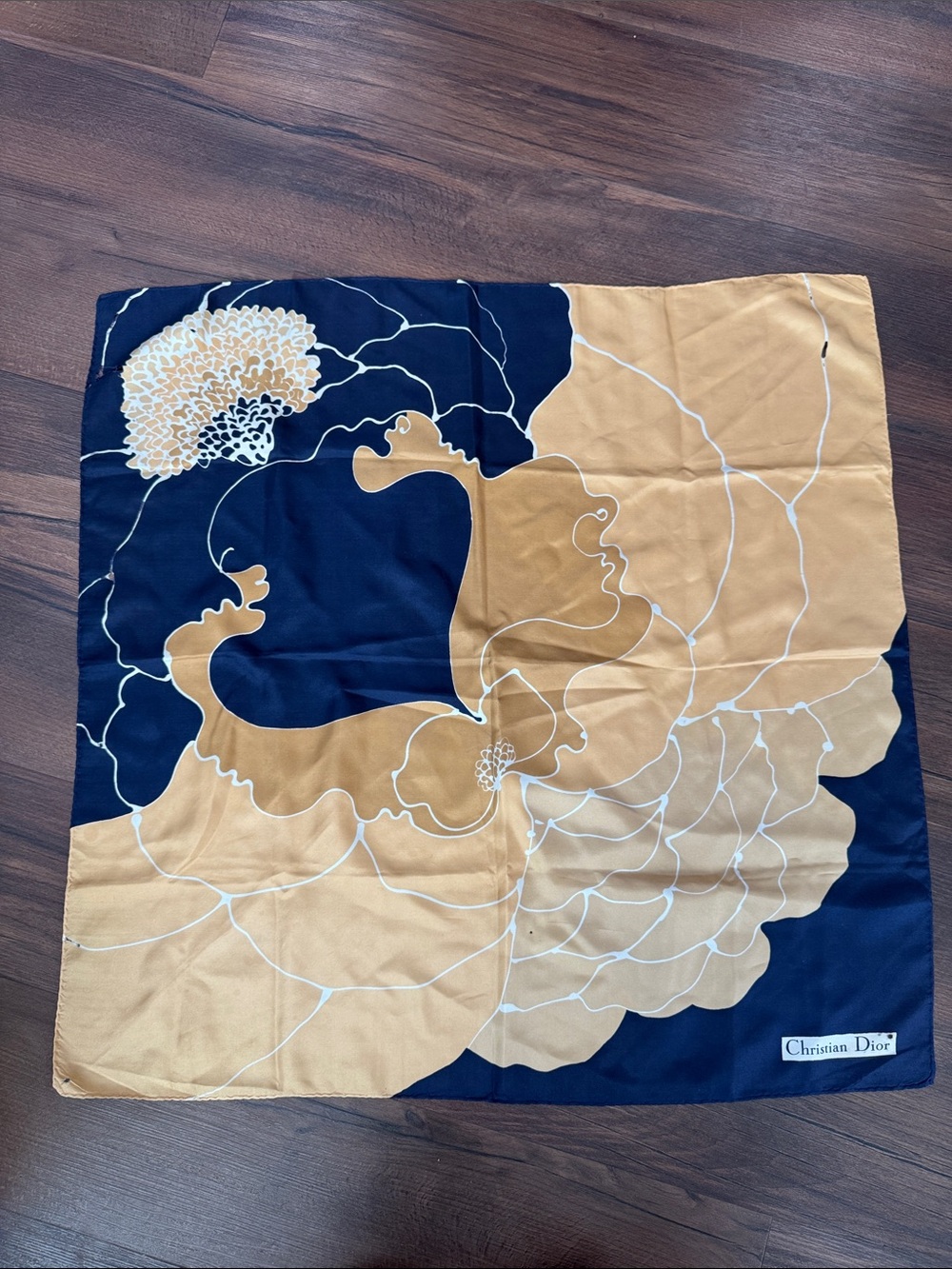 Floral Christian Dior Silk Scarf *Flawed*